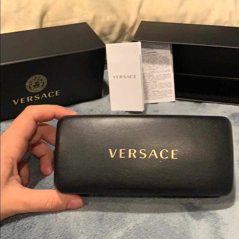 Versace Biggie editions all white gold Medusa head